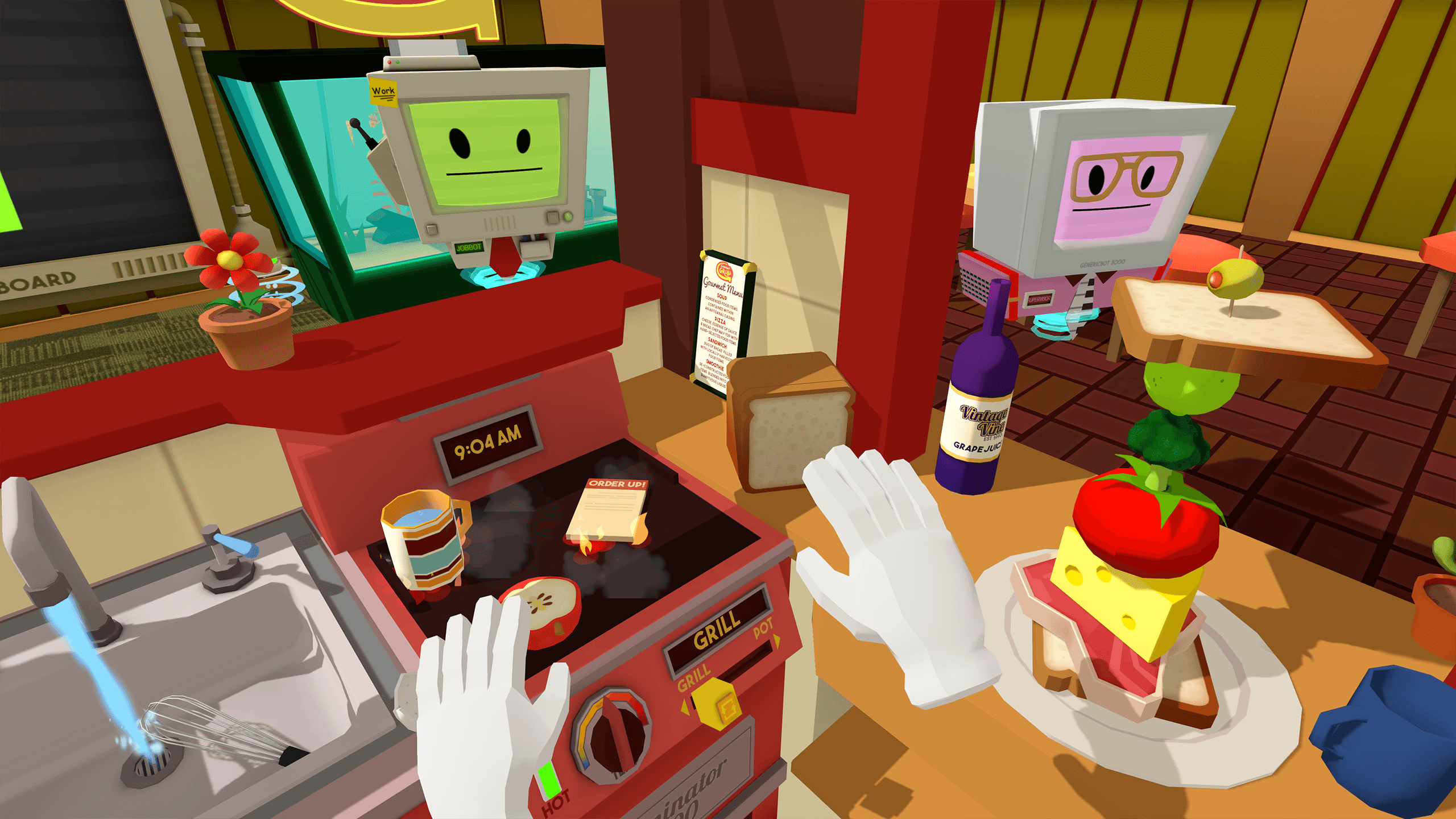 Gameplay from Job Simulator