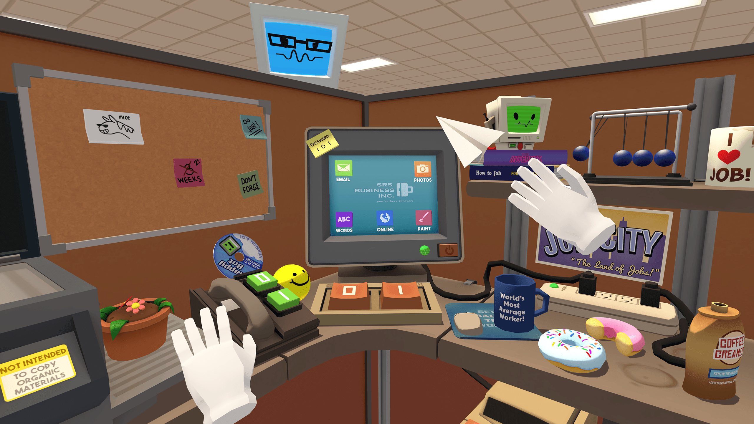 Gameplay from Job Simulator
