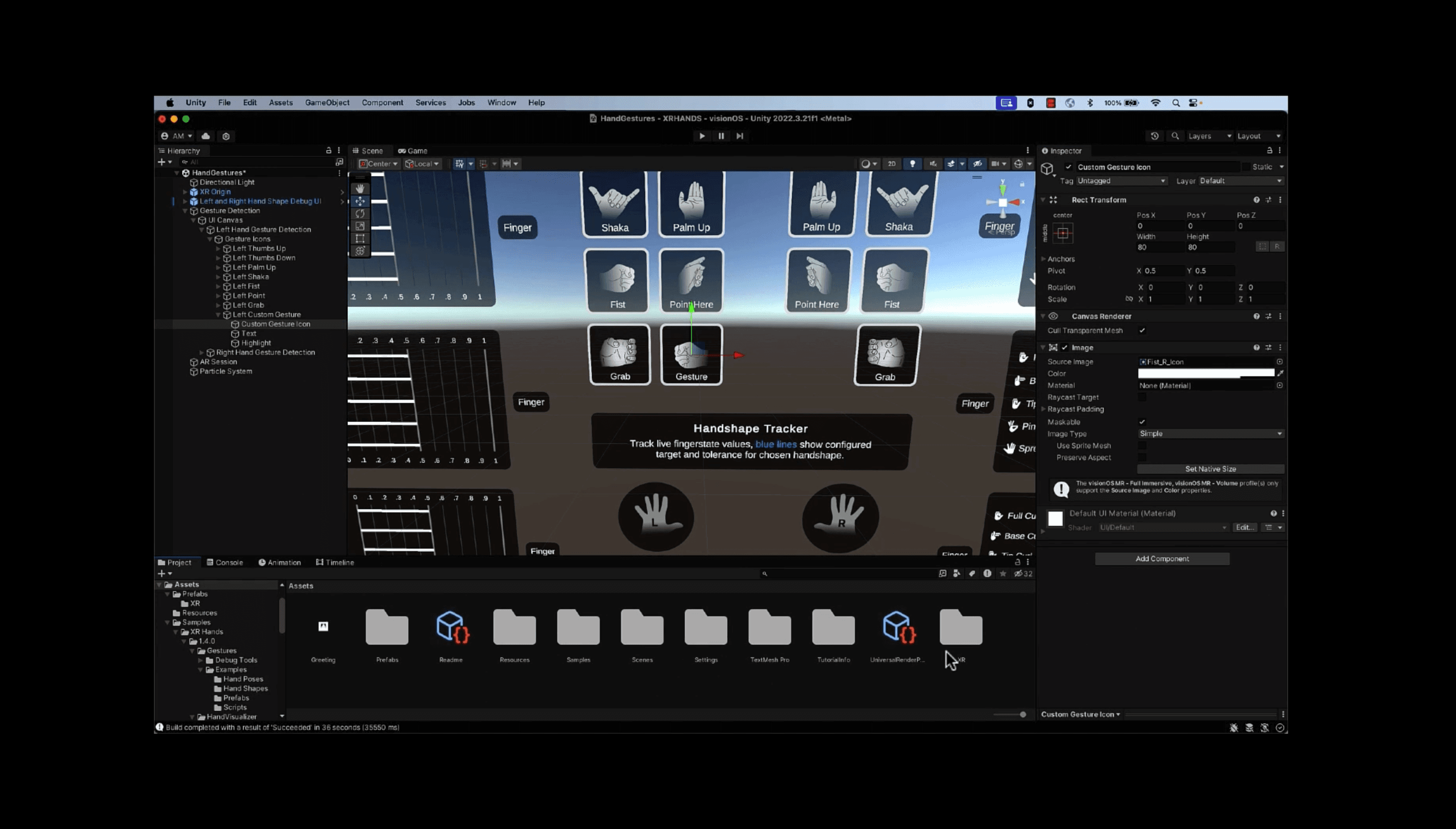 Fondamentaux des mains XR