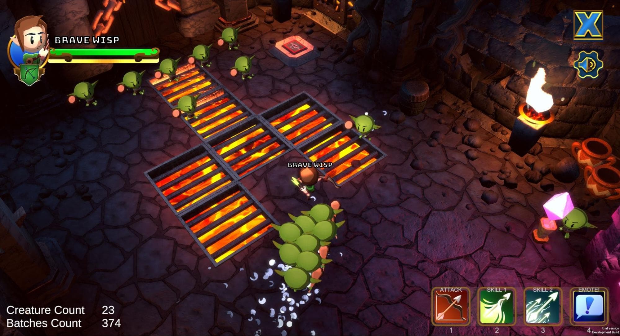 An example of Profile counter in a game UI